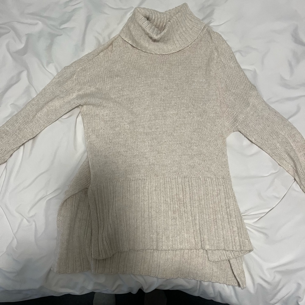 Cream turtleneck